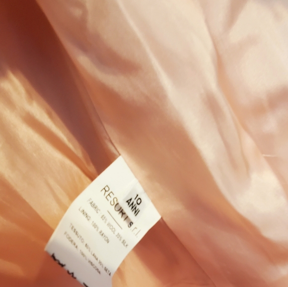 NWT-MAGIL BUTTON'S UP YOUTH GIRLS PEACHY PINK BLAZER JACKET- ITALY10- - Picture 4 of 15